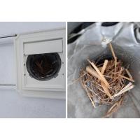 Birds and other critters often fill dryer vents with nests and debris. It is important to have the vents cleared so your dryer can operate safely. 